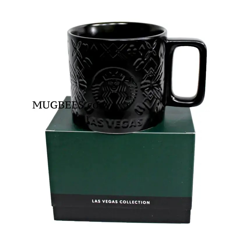 starbucks las vegas poker themed ceramic cup mug