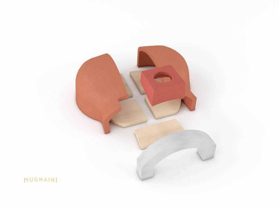 PICCOLO 80 MASONRY PIZZA OVEN KIT Mugnaini