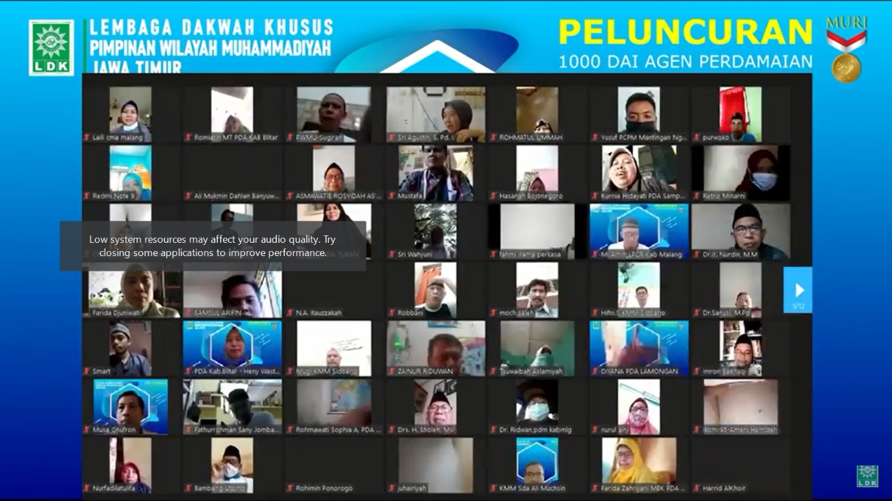 Luncurkan 1.000 Dai Agen Perdamaian, Muhammadiyah Jawa Timur Diganjar  Penghargaan Rekor MURI - Cahaya Islam Berkemajuan