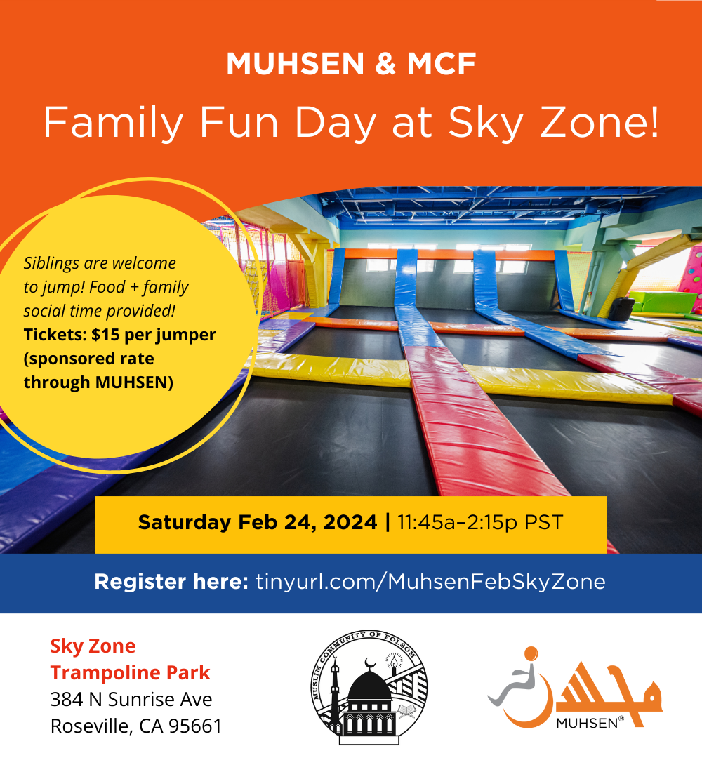 MUHSEN & MCF Family Fun Day at Sky Zone! Muhsen Awareness Acceptance