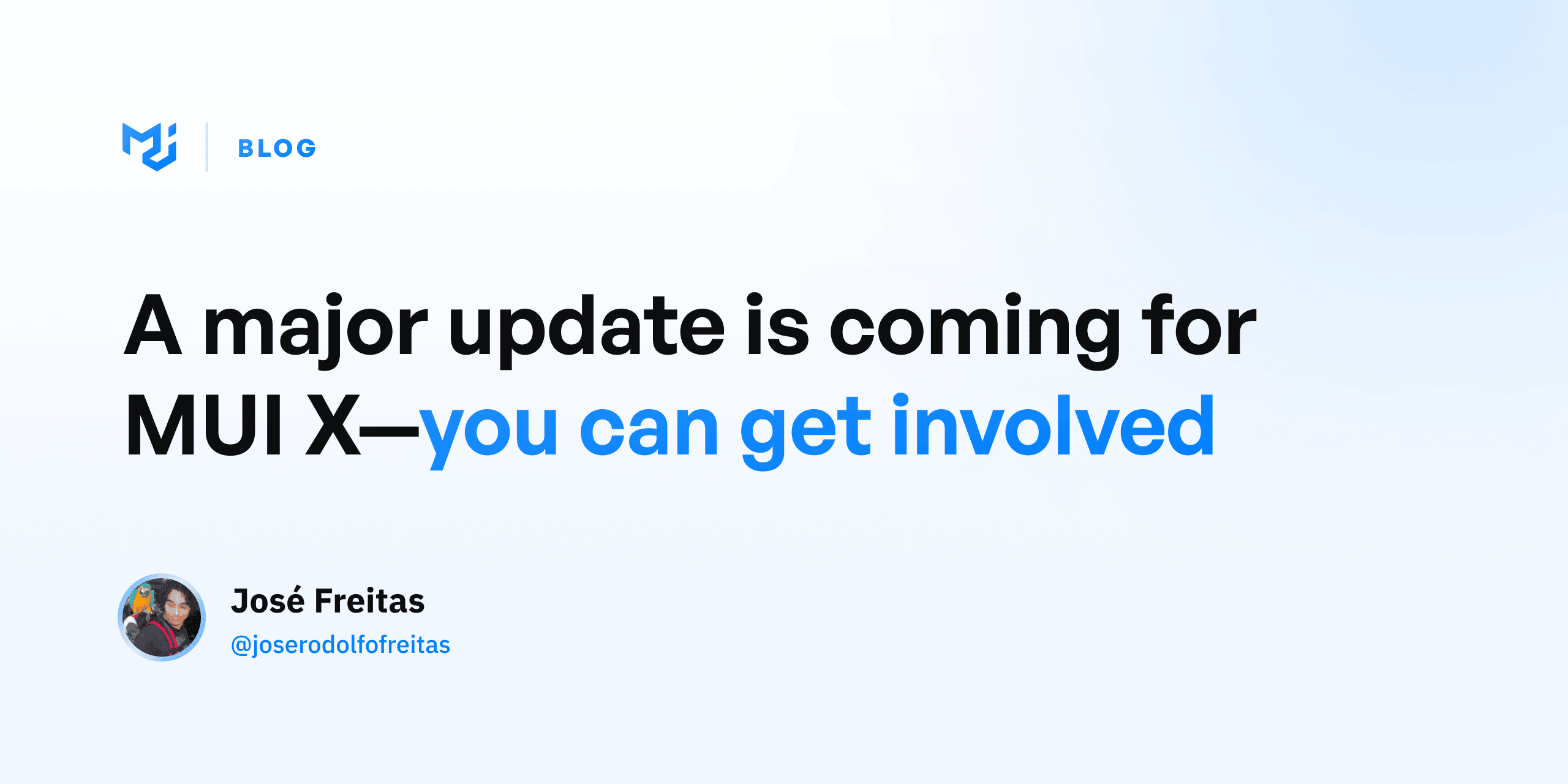 A major update is coming for MUI X—and you can get involved MUI