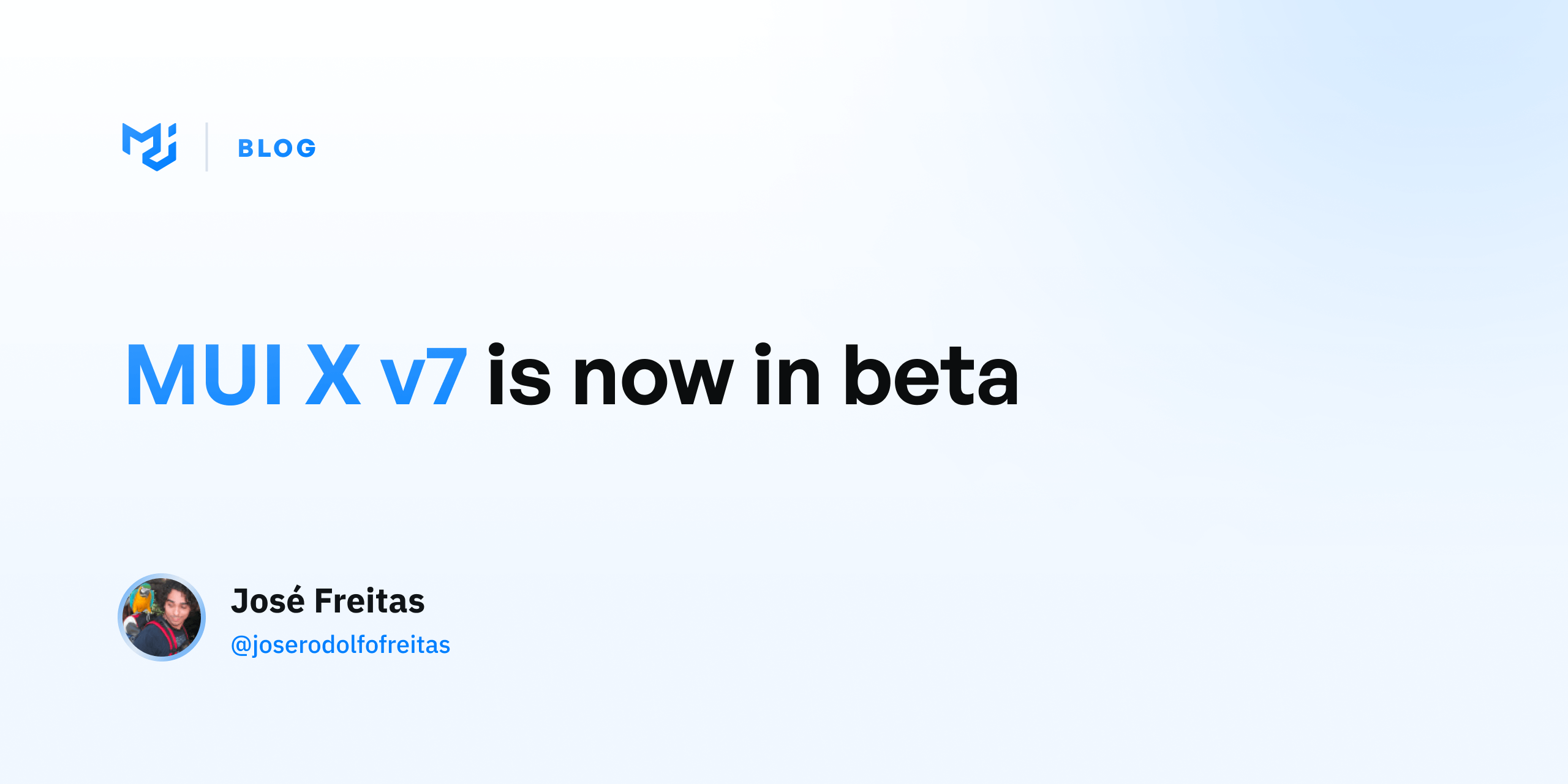 MUI X v7 is now in beta MUI