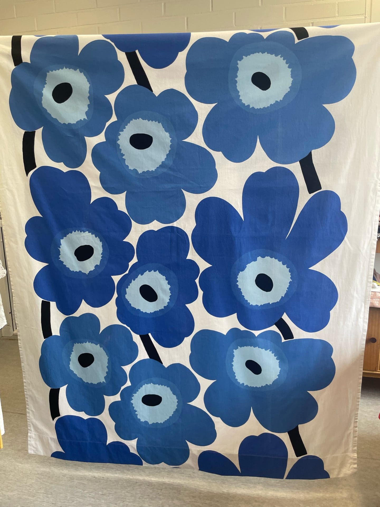 Marimekko Unikko Curtain Blue 138x238cm Muija