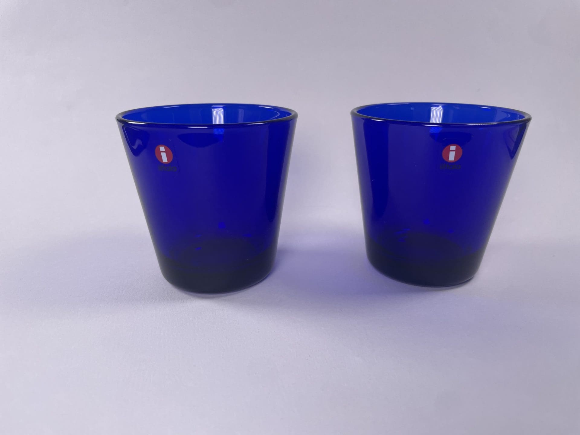 Iittala Kartio drinking glass 21cl Blue (Cobalt) 2pcs Muija