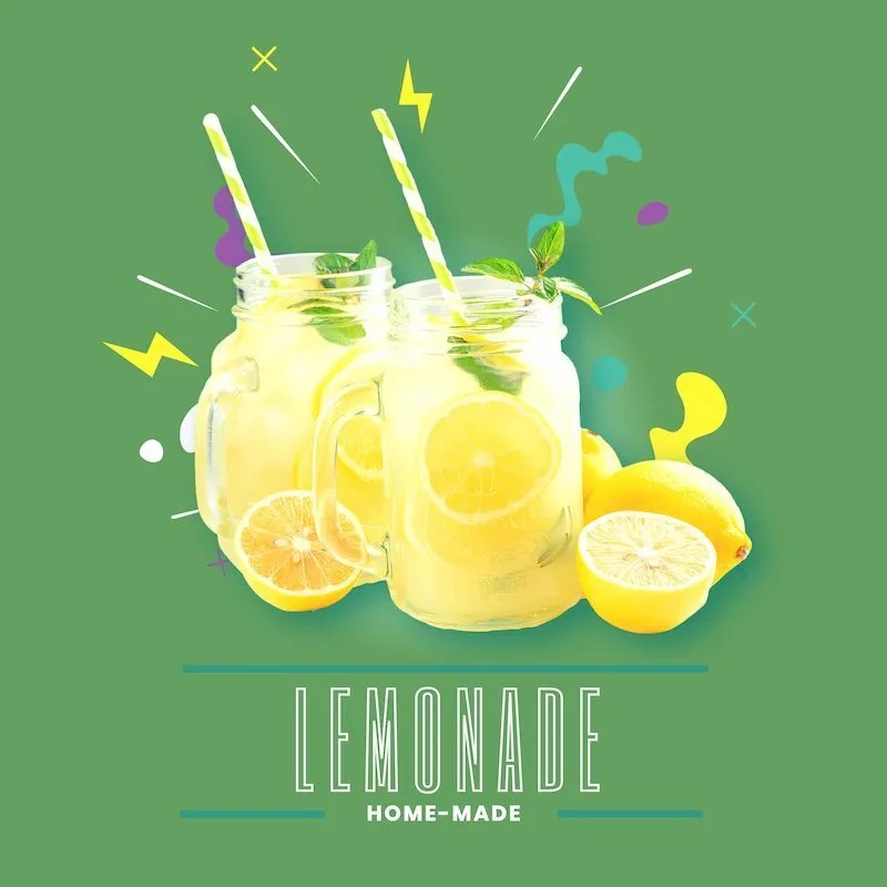 Homemade Fresh Lemonade 1 Litre Glass Bottle Muir's Deli