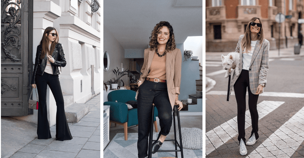 16 formas de hacer un outfit con pantalón negro Mujer saludable 10