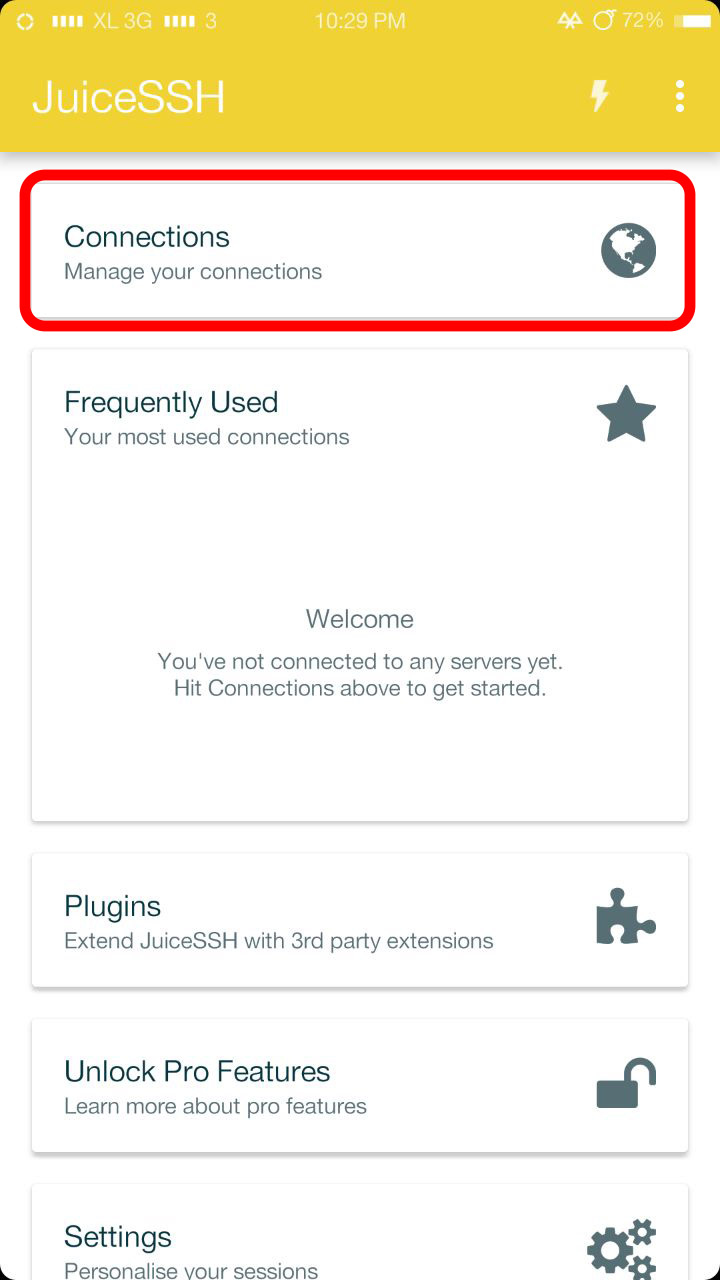 Remote Server SSH di Android menggunakan JuiceSSH Fajar