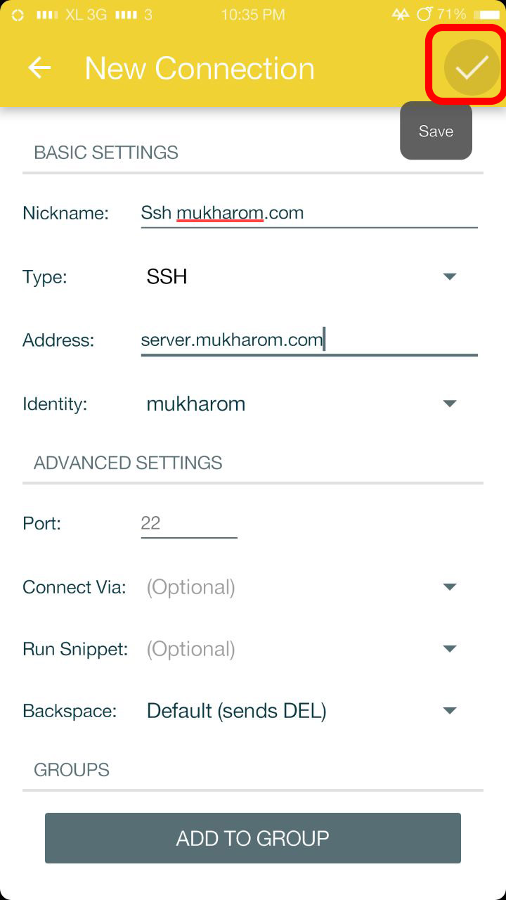 Remote Server SSH di Android menggunakan JuiceSSH Fajar