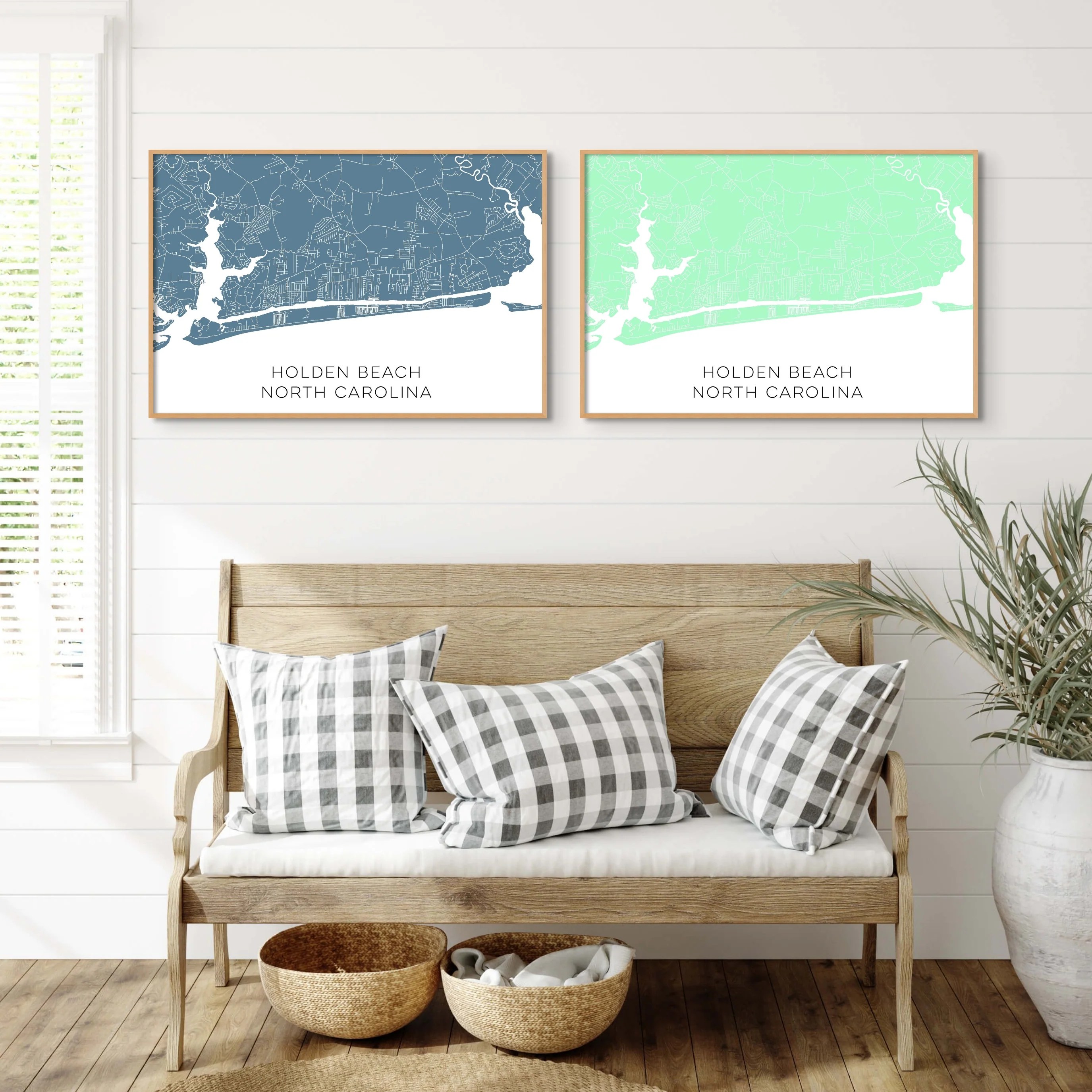 Holden Beach North Carolina Map • Holden Beach NC Custom Map • Holden