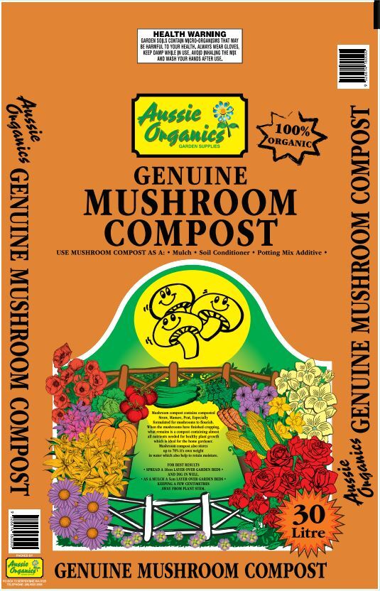 Mushroom Compost 30L Bags Mulches and More