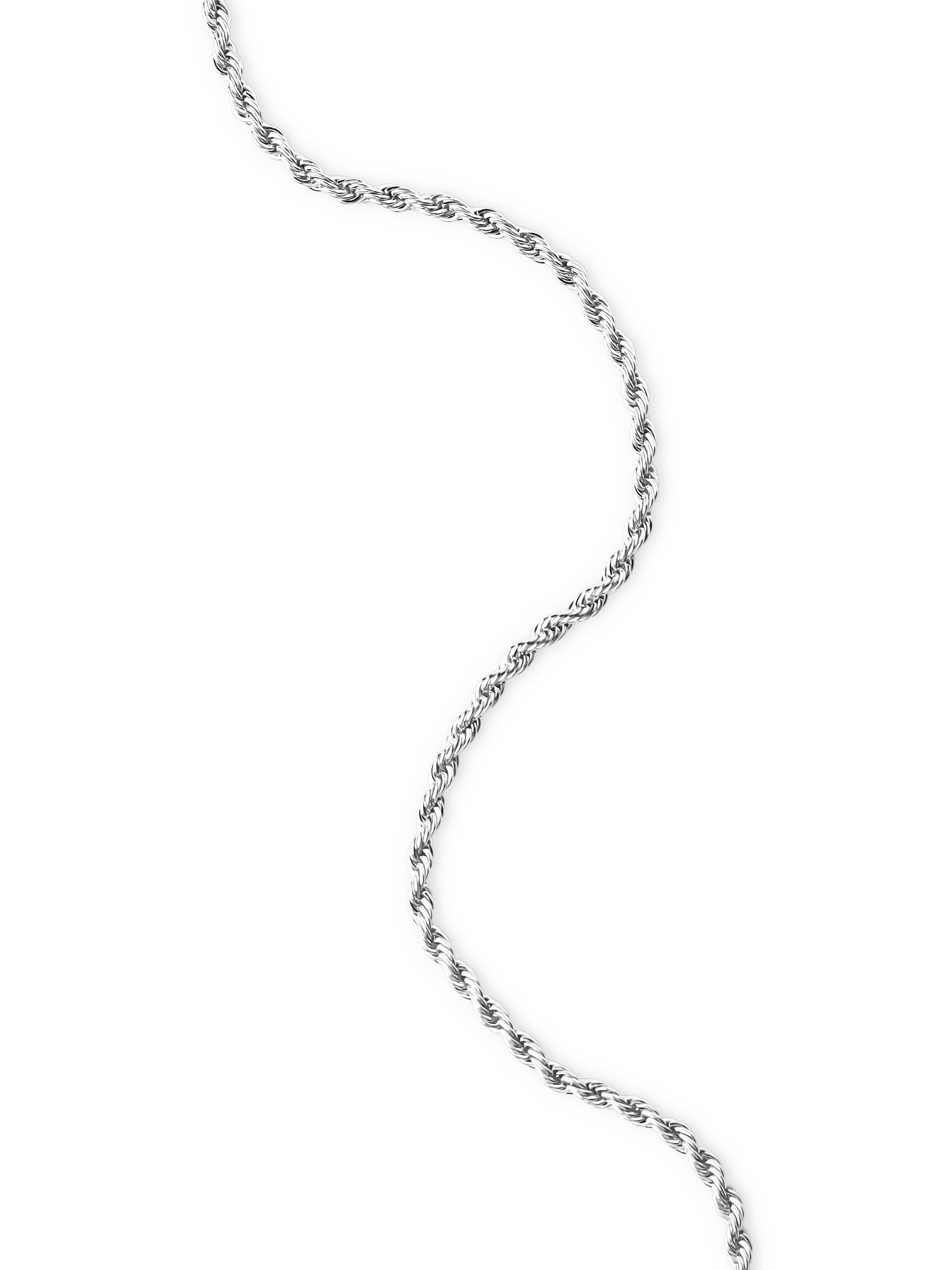 Rope Chain Necklace Silver Muli Collection