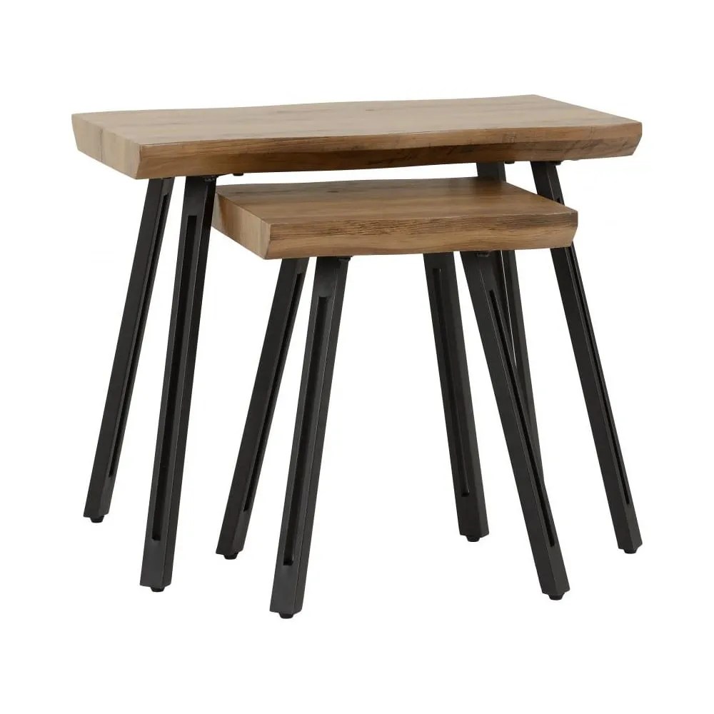 Quebec Wave Edge Nest of Tables Mullarkeys Furniture