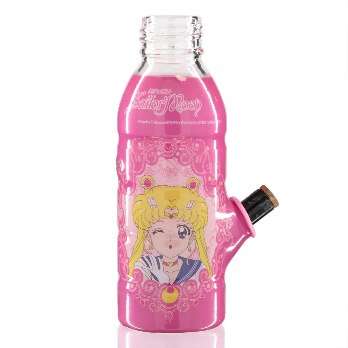 Sailor Moon Pink Mini Bottle Bong Mull Up Smoke Shop
