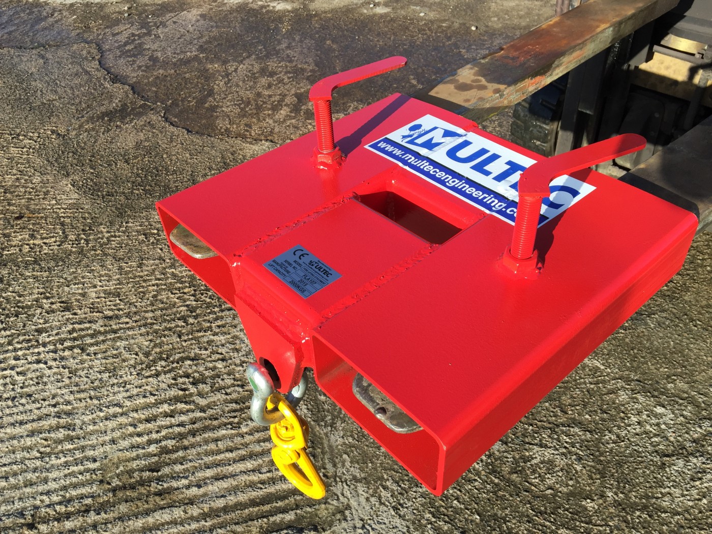 Forklift Lifting Attachment 3.2 Ton SWL Multec Ltd