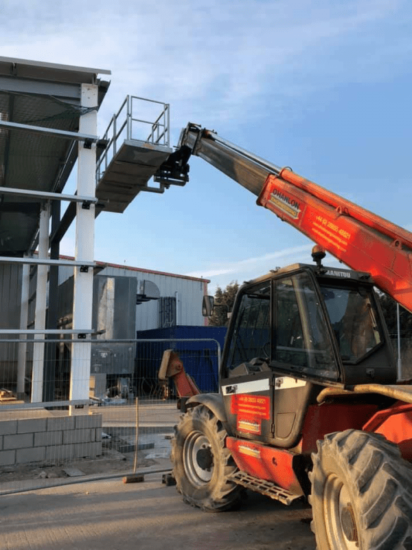 8Ft Galvanised Pivoting Manlift Safety Basket Multec Ltd