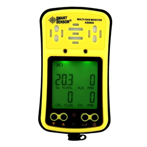 Multi Gas Monitor Smart Sensor AS8900 4 in 1 Detector