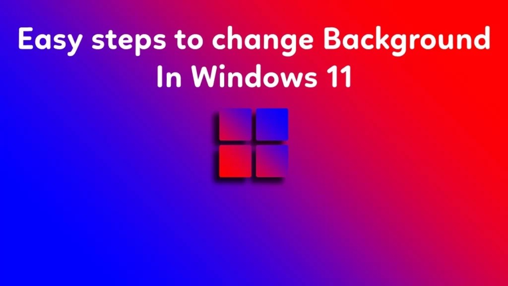 How to change desktop background in windows 11