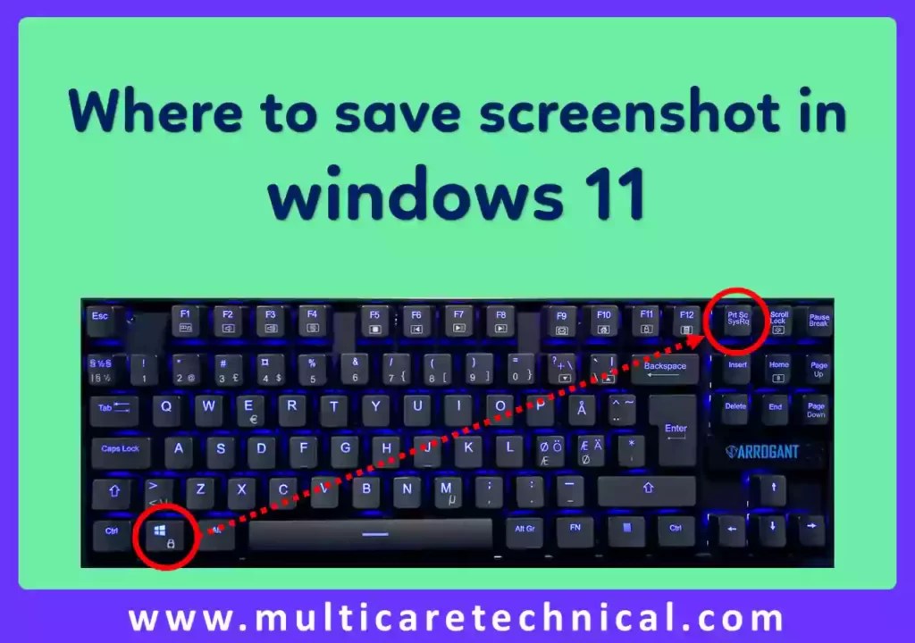 Know where to save screenshots in Windows 11