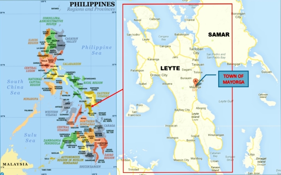 Map Of Leyte Philippines Relief Goods for Distribution in Leyte