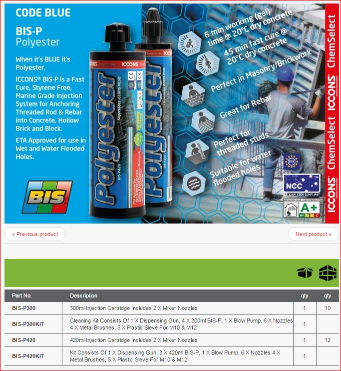 Chemical AdhesiveMultiFix WA