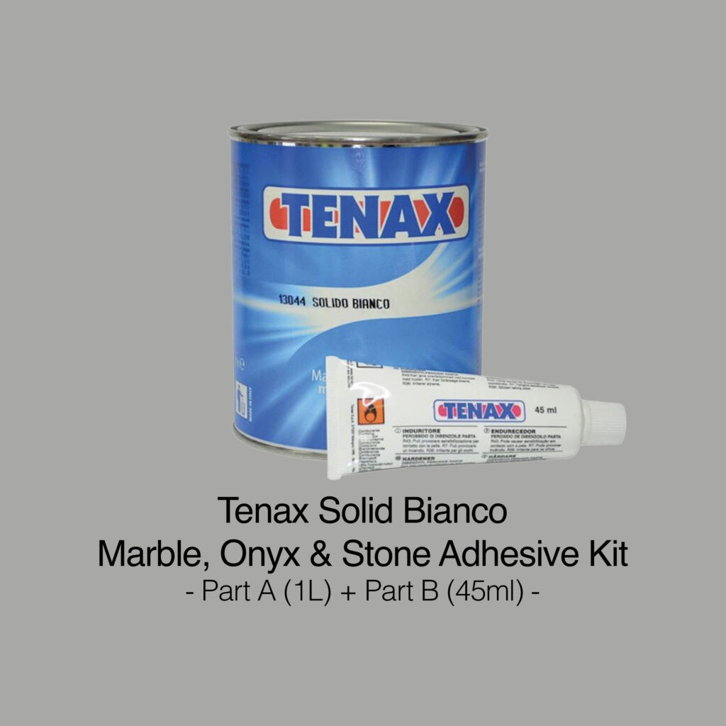 Tenax Solid Bianco Marble, Onyx & Stone Adhesive kit Multifors