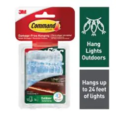 Command™ Outdoor Clear Rope Light Clips | 3M United States
