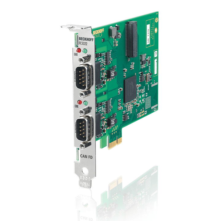 FC5322 CAN FD card, 2 channels, PCIe x1 倍福 中国