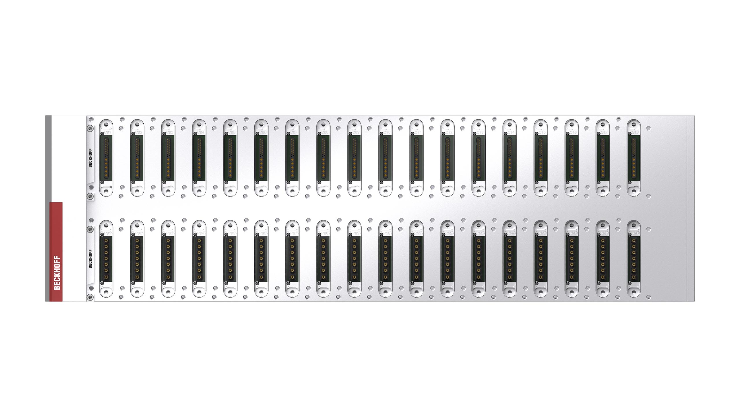 MB201800000000 Baseplate, 2row, 18 combined data and power slots