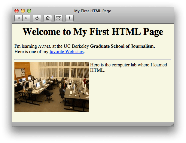 Html 101 Berkeley Advanced Media Institute