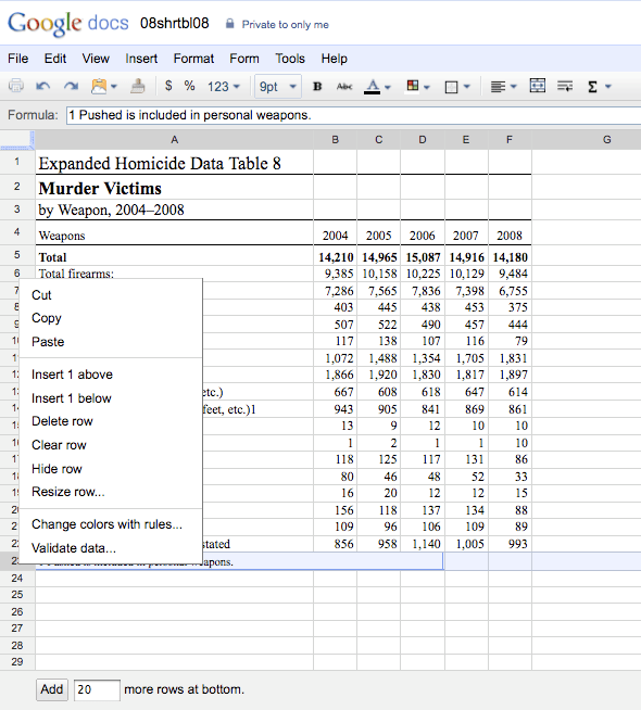 Spreadsheets Berkeley Advanced Media Institute
