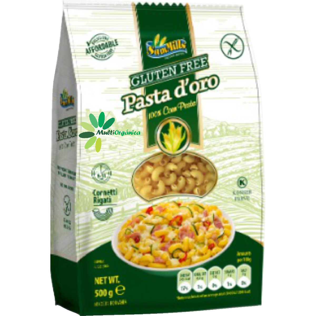 Fideos seco sin gluten de maiz Pipette