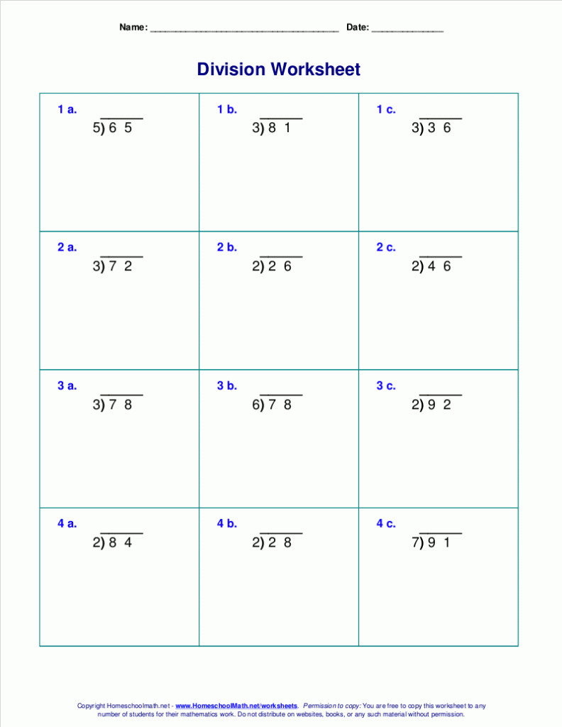 grade 4 | Multiplication Table