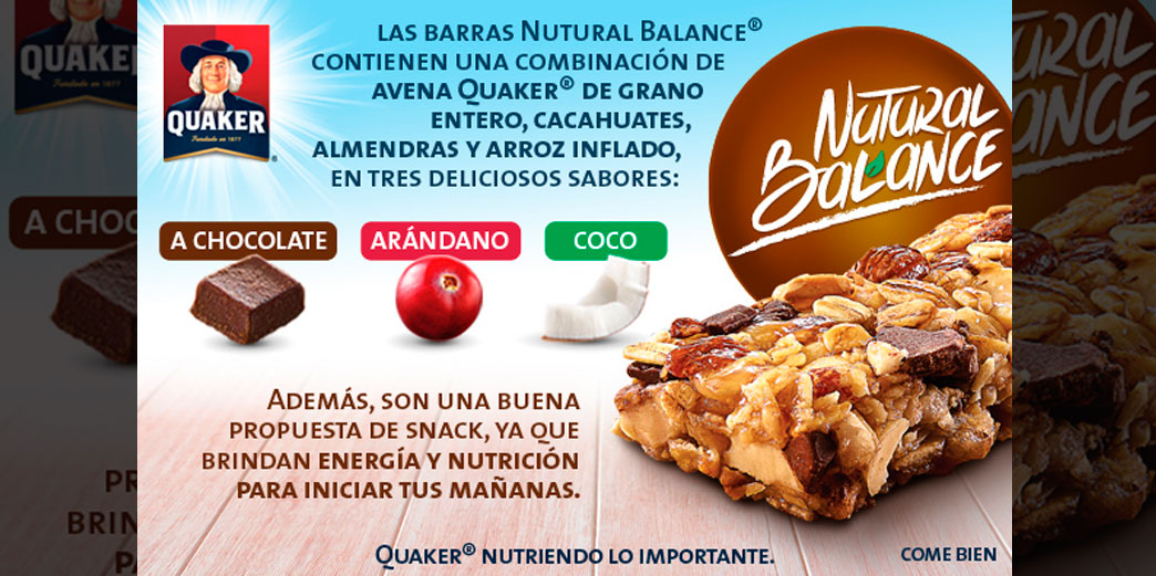 Avena Quaker lanza las nuevas barras