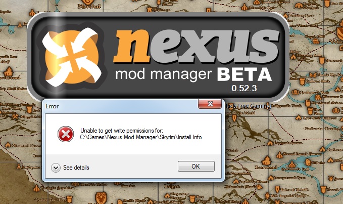Nexus Mod Manager Error multiprogramnumber