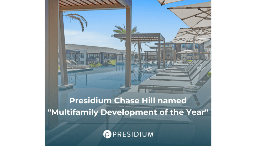 AmenityRich Presidium at Chase Hill Recognized for Modern Design