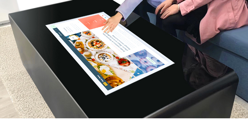 Smart Home Capacitive Touchscreen Coffee Table Multitouch Coffee