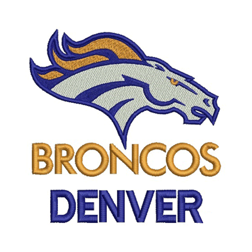 Denver Broncos embroidery design INSTANT download