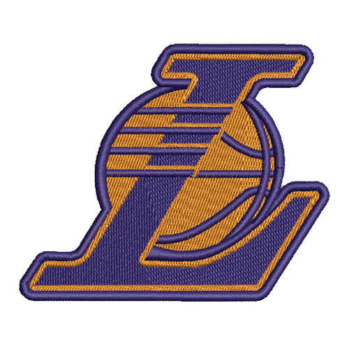 Digital Download Only Los Angeles Lakers Machine Embroidery Design