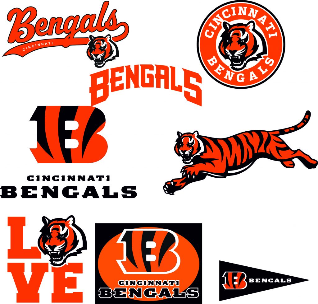 Cincinnati Bengals Layered SVG Logo Silhouette Studio Transfer Iron on