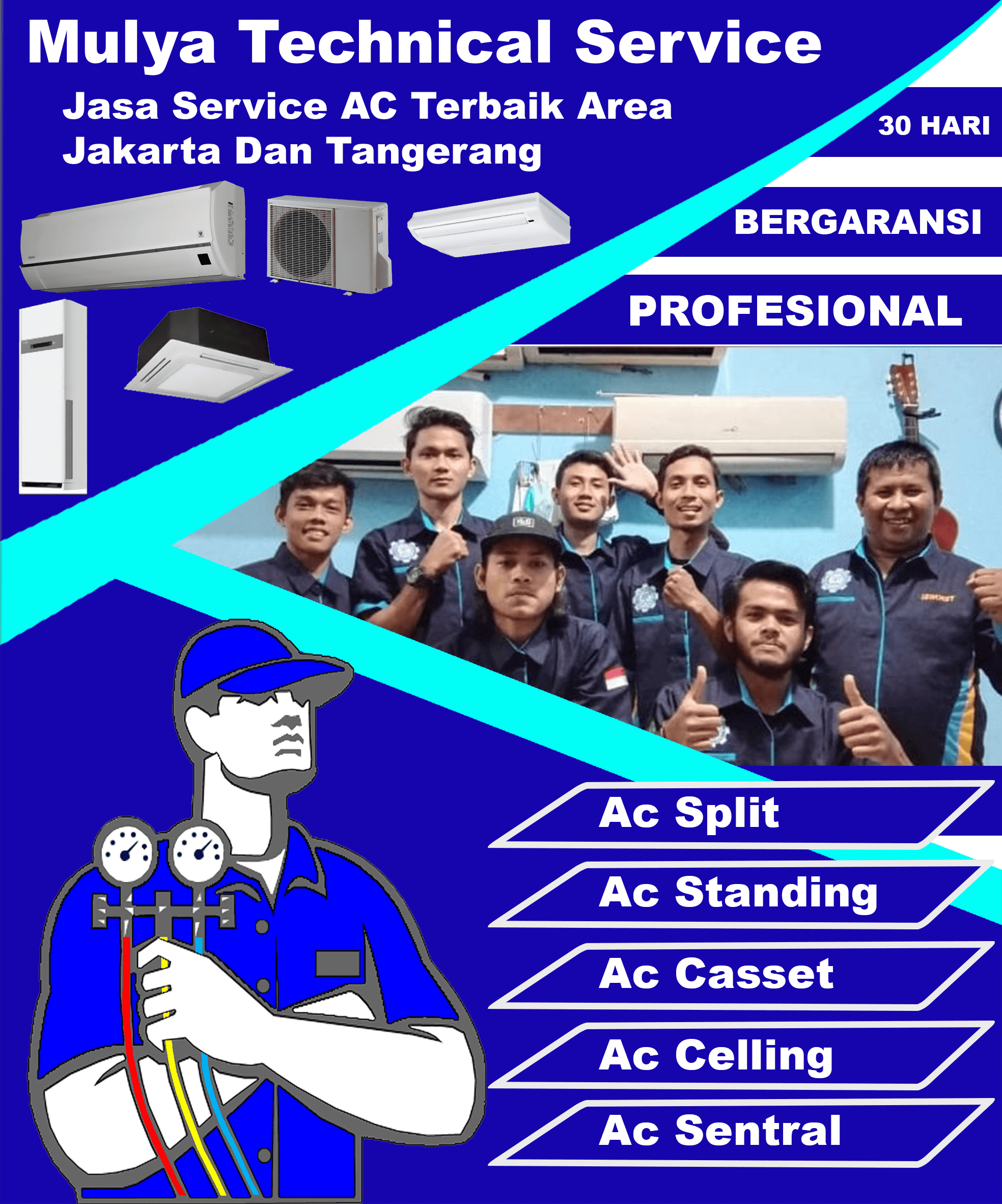 Service Ac jakarta dan tangerang mulya technical service