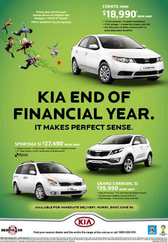 Kia marks financial year end with ad that 'makes perfect sense' Mumbrella