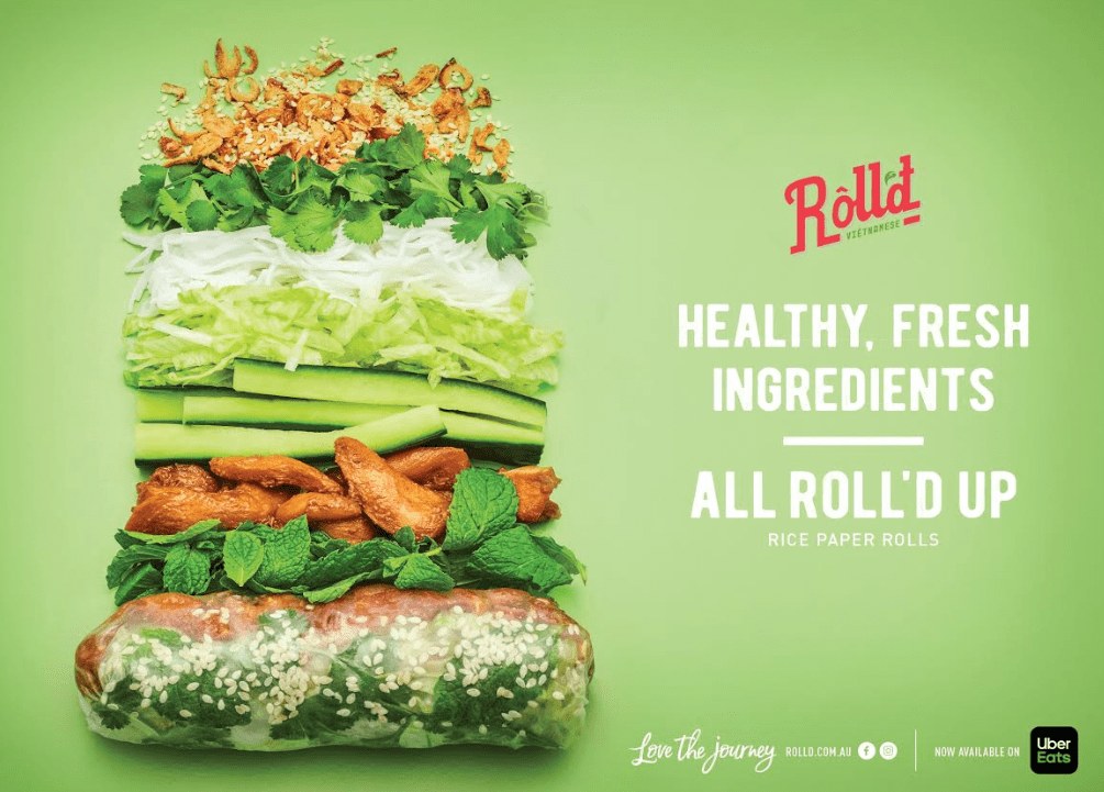 Roll'd launches summer campaign promoting fresh ingredients 'all roll'd up'