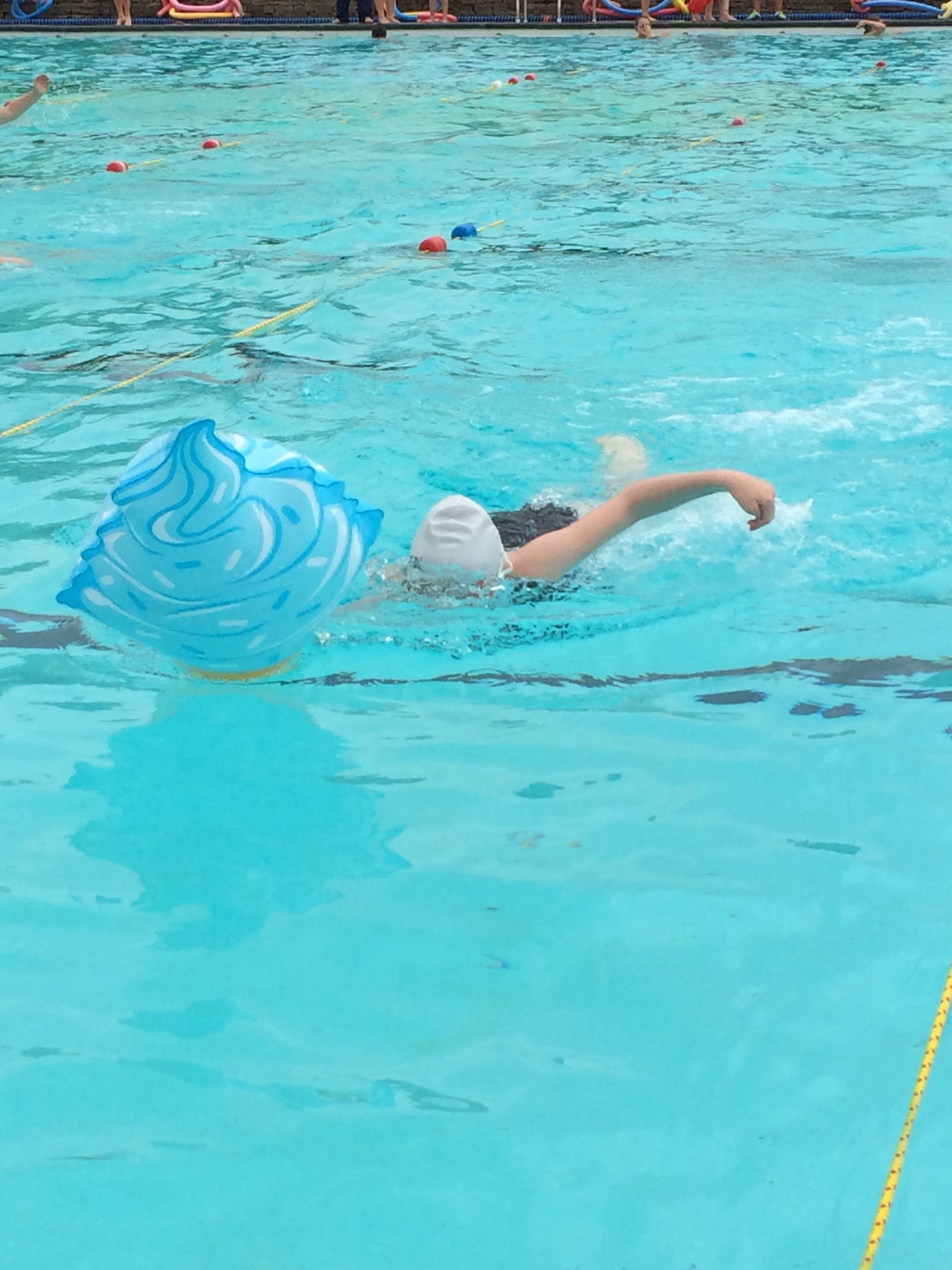 The fun swimming gala Mum of Three World