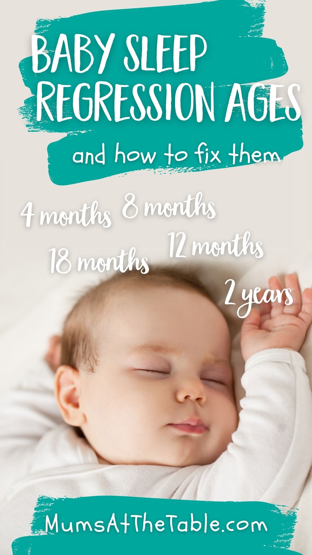 Sleep regression ages How to approach them like a pro Mums At The Table