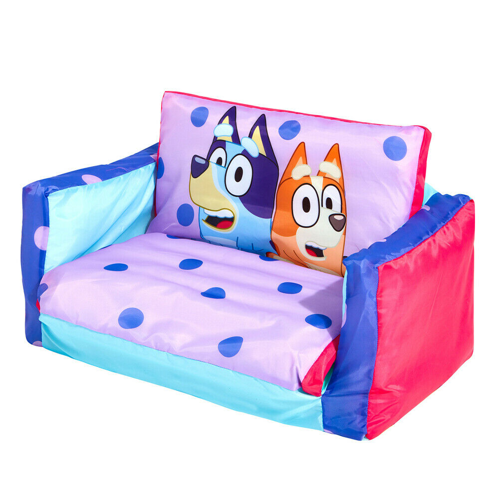 Bluey Inflatable Flip Out Mini Sofa Bed Mumslounge