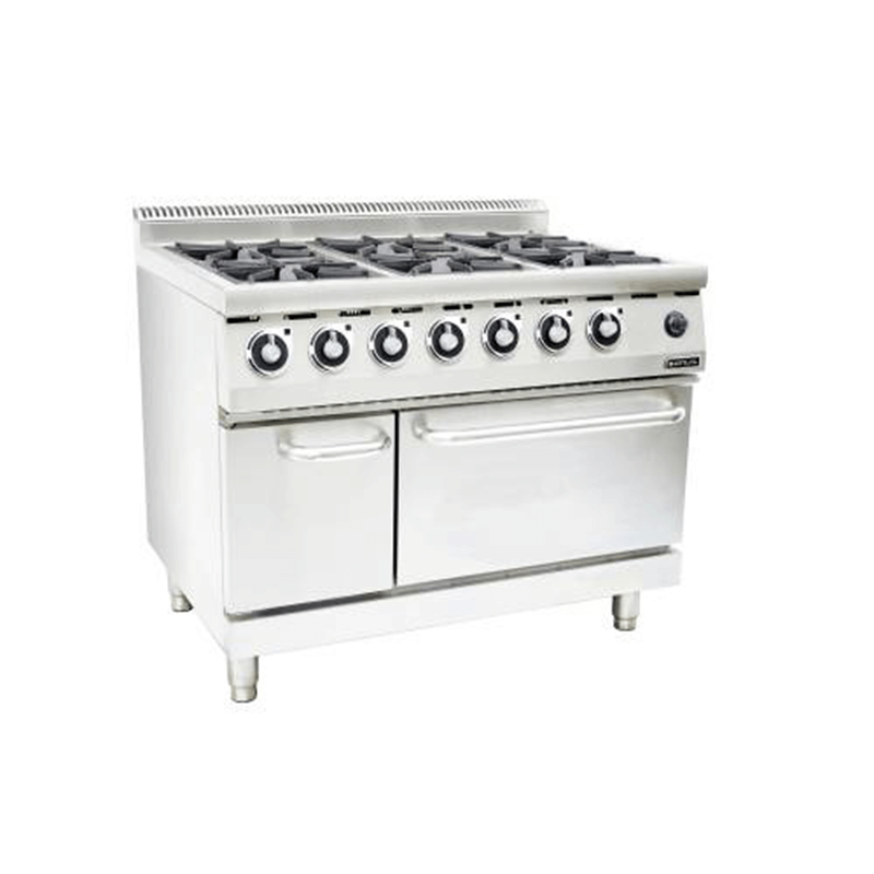 GAS STOVE WITH GAS OVEN ANVIL 6 BURNER Munaaz South Africa