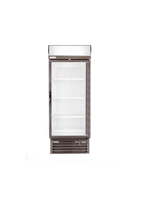 STAYCOLD SINGLE GLASS DOOR FREEZER W/ S/S SIDES AND GREY TRIM Munaaz