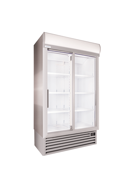 STAYCOLD DOUBLE SLIDING DOOR COOLER W/ S/S SIDES, EC FANS AND GREY TRIM Munaaz South Africa