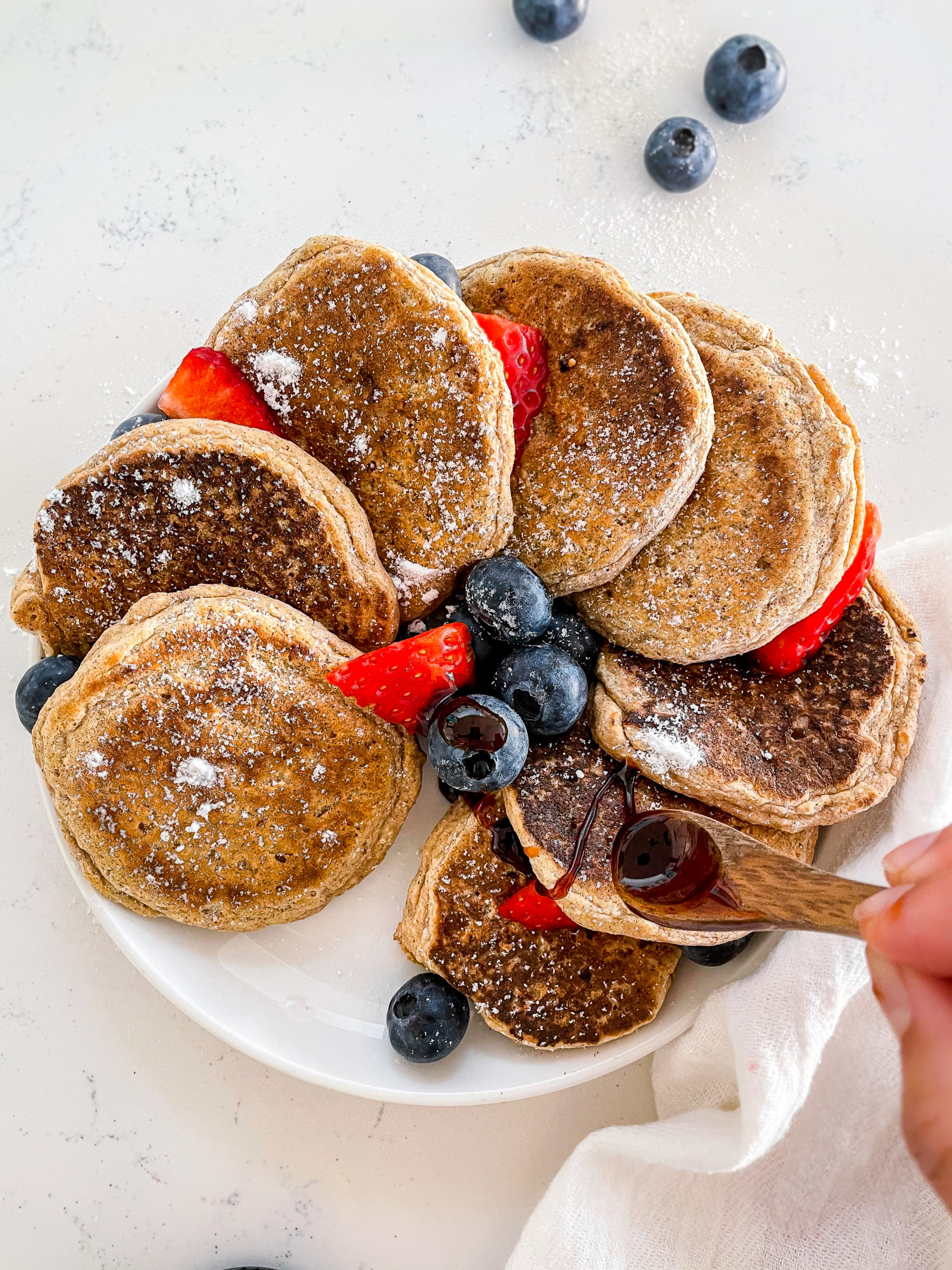 Fluffy LowCalorie Vegan Pancakes Munching With Mariyah