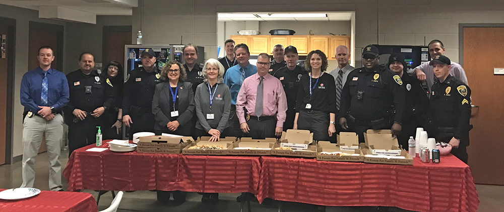 Ball State Federal Credit Union Thanks Campus Police Dept With Pizza